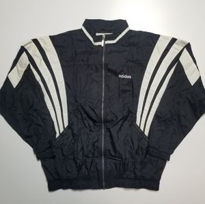 Adidas vintage windbreaker black/white